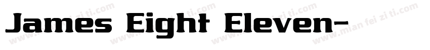 James Eight Eleven字体转换